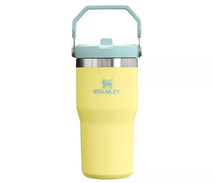 Thermo mug with straw The IceFlow Flip Straw 2.0 Tumbler 0.6L pomelo yellow-green