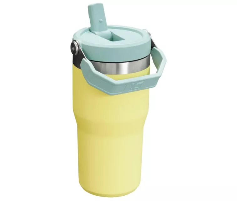 Thermo mug with straw The IceFlow Flip Straw 2.0 Tumbler 0.6L pomelo yellow-green