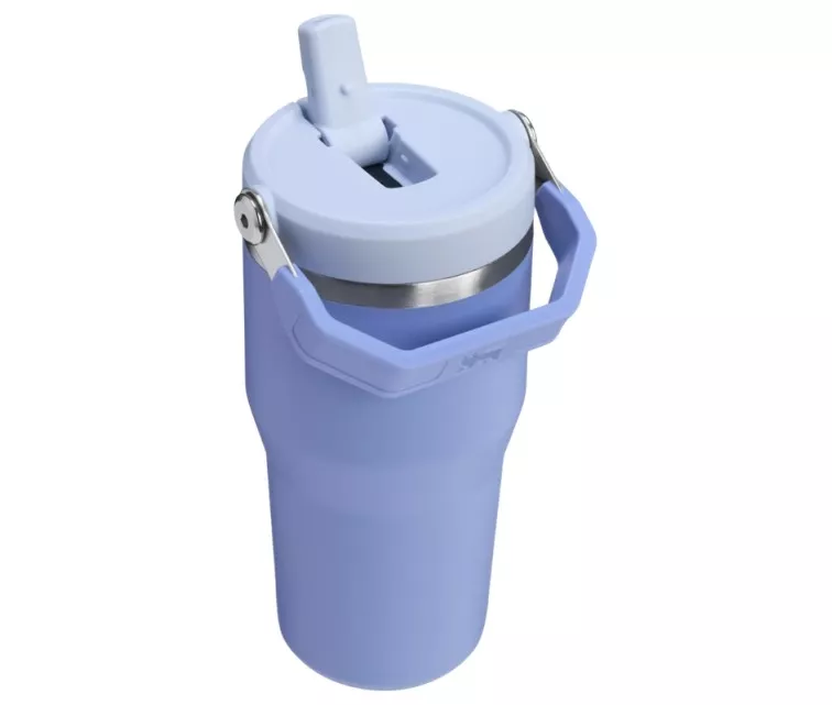 Thermo mug with straw The IceFlow Flip Straw 2.0 Tumbler 0.6L hydrangea blue