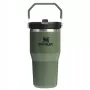 Thermo mug with straw The IceFlow Flip Straw 2.0 Tumbler 0.6L dark green