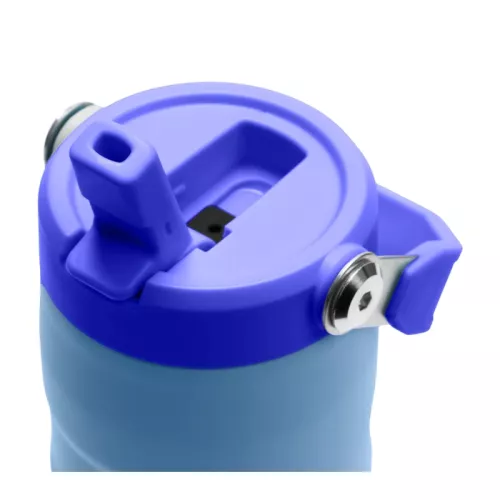 Thermos bottle with straw The IceFlow Bottle Flip Straw 2.0 0.47L light blue