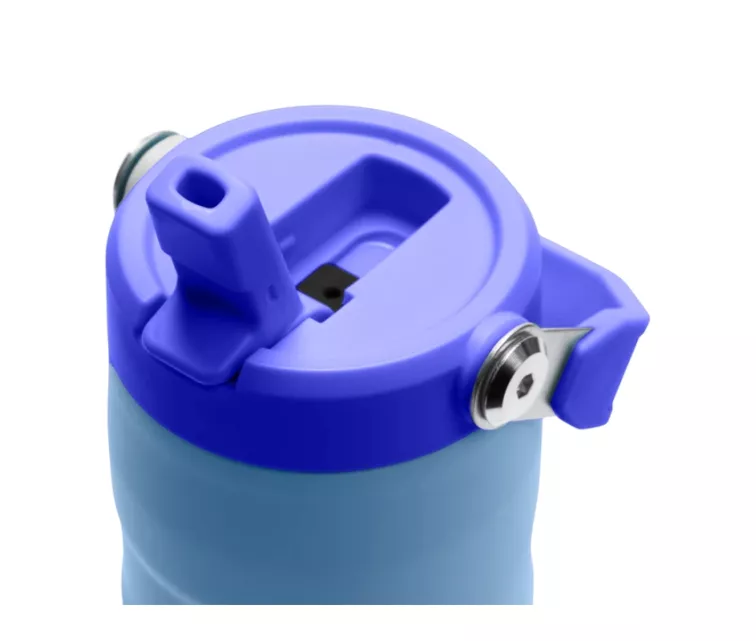 Thermos bottle with straw The IceFlow Bottle Flip Straw 2.0 0.47L light blue
