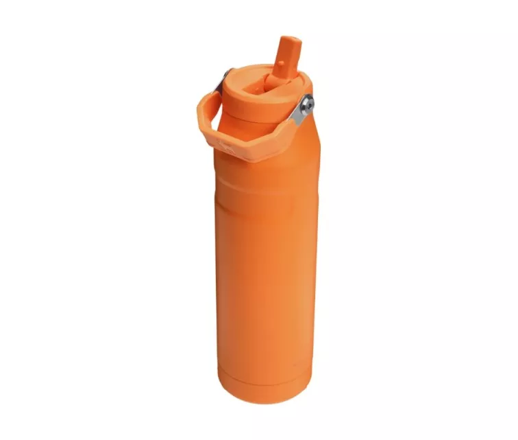 Termosas su šiaudeliu „The IceFlow Bottle Flip Straw 2.0“ 1,06 l, oranžinis