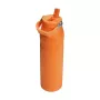 Termosas su šiaudeliu „The IceFlow Bottle Flip Straw 2.0“ 1,06 l, oranžinis