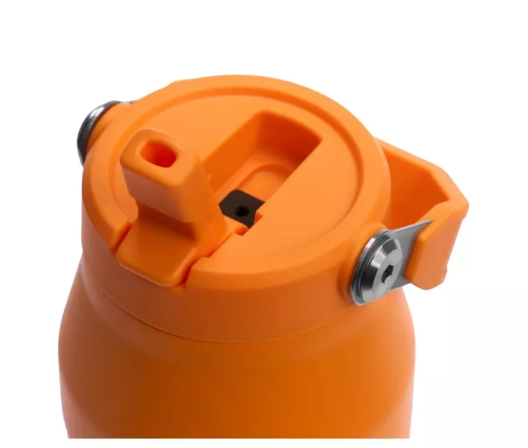 Termosas su šiaudeliu „The IceFlow Bottle Flip Straw 2.0“ 1,06 l, oranžinis