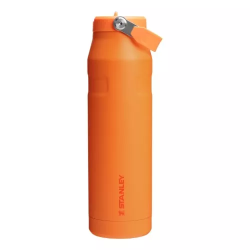 Thermos bottle with straw The IceFlow Bottle Flip Straw 2.0 1.06L orange