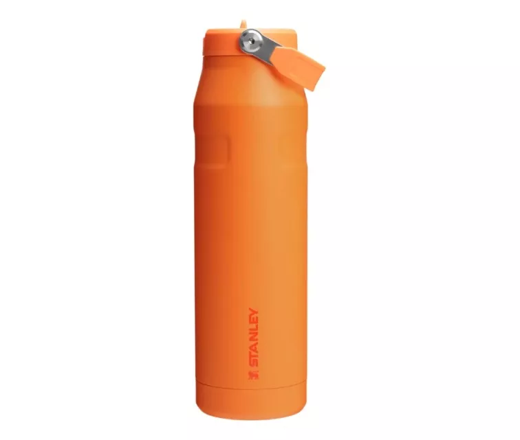 Termosas su šiaudeliu „The IceFlow Bottle Flip Straw 2.0“ 1,06 l, oranžinis