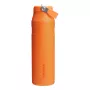 Termosas su šiaudeliu „The IceFlow Bottle Flip Straw 2.0“ 1,06 l, oranžinis