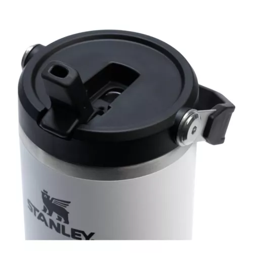 Termokrūze ar salmiņu The IceFlow Flip Straw 2.0 Tumbler 0,89L krīta balta 