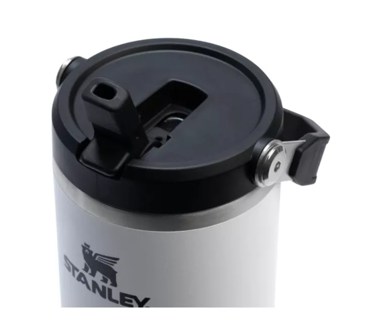 Thermo mug with straw The IceFlow Flip Straw 2.0 Tumbler 0.89L chalk white