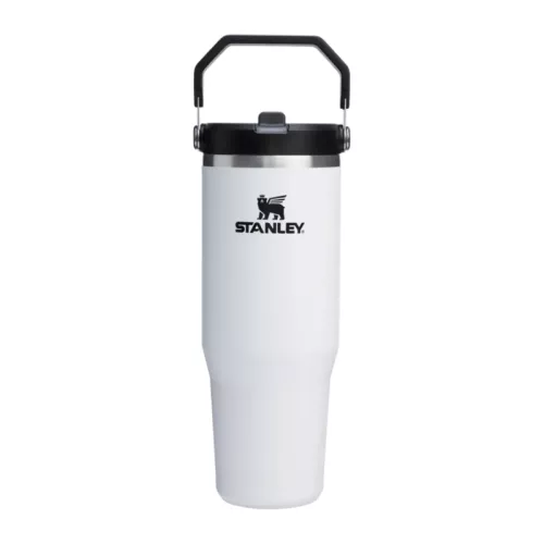 Termokrūze ar salmiņu The IceFlow Flip Straw 2.0 Tumbler 0,89L krīta balta 