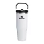 Thermo mug with straw The IceFlow Flip Straw 2.0 Tumbler 0.89L chalk white