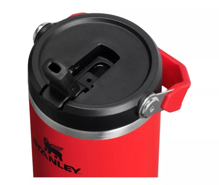 Thermo mug with straw The IceFlow Flip Straw 2.0 Tumbler 0.89L dark red