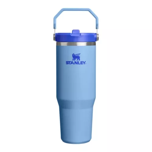Termokrūze ar salmiņu The IceFlow Flip Straw 2.0 Tumbler 0,89L gaiši zila