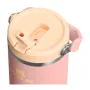 Thermo mug with straw The IceFlow Flip Straw 2.0 Tumbler 0.89L peach pink