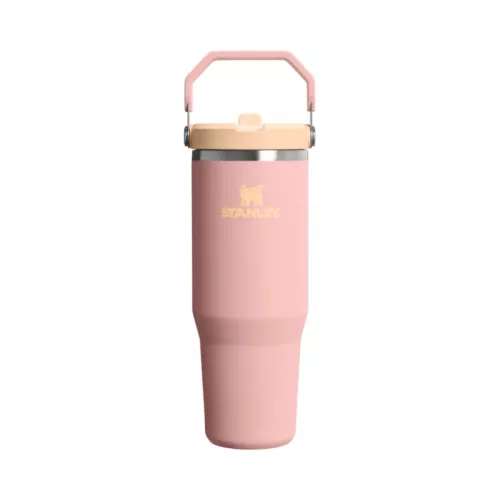 Thermo mug with straw The IceFlow Flip Straw 2.0 Tumbler 0.89L peach pink