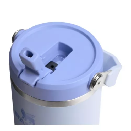 Termospuodelis su šiaudeliu „The IceFlow Flip Straw 2.0“ 0,89 l, šviesiai mėlynas