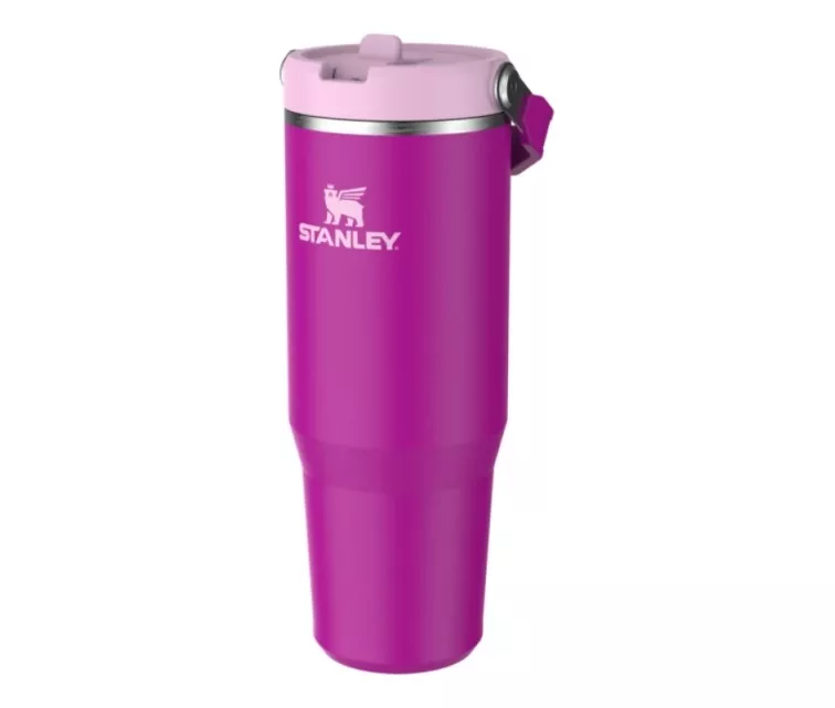 Termospuodelis su šiaudeliu „The IceFlow Flip Straw 2.0 Tumbler 0.89L“ violetinis