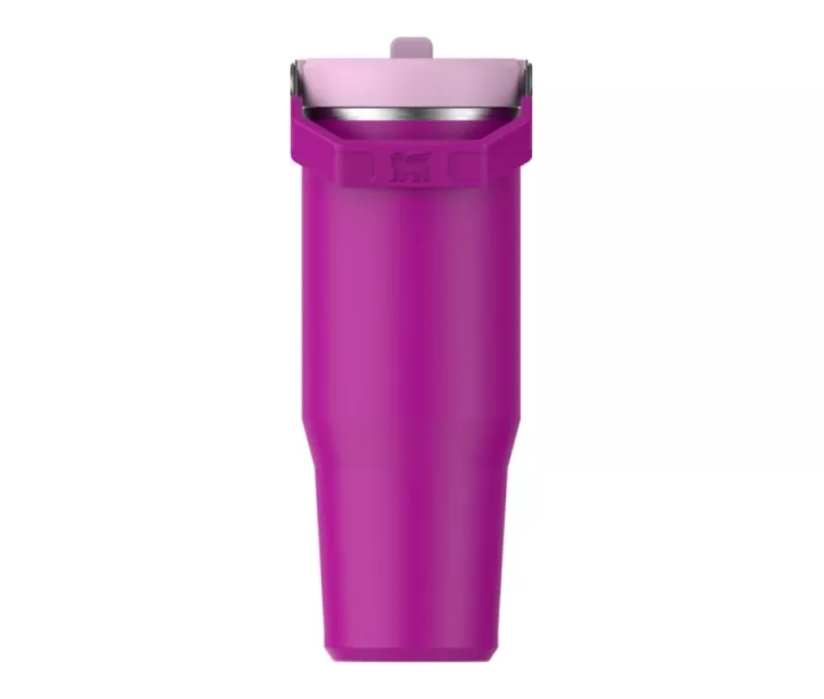 Termospuodelis su šiaudeliu „The IceFlow Flip Straw 2.0 Tumbler 0.89L“ violetinis