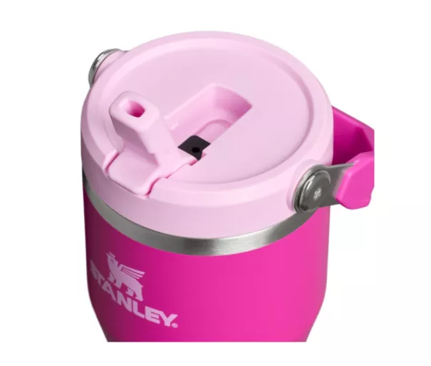 Термокружка с трубочкой IceFlow Flip Straw 2.0 Tumbler 0.59L фиолетового цвета