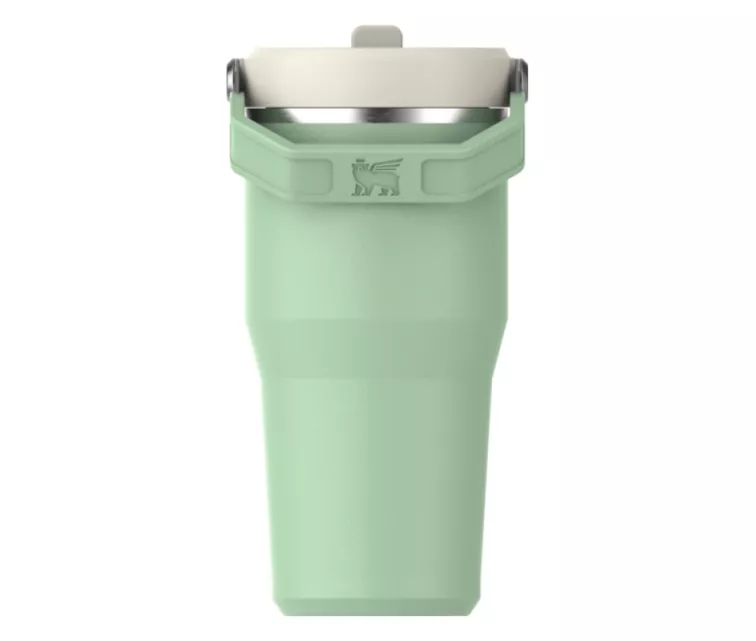 Термокружка с трубочкой The IceFlow Flip Straw 2.0 Tumbler 0,6 л фисташкового цвета