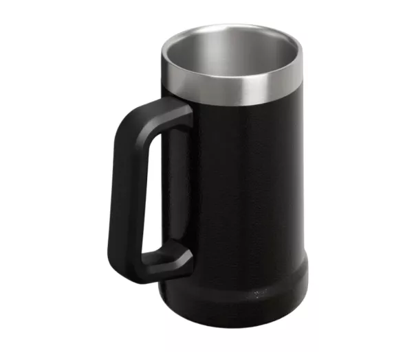 Alaus bokalas „The Big Grip Beer Stein“ 0,7 l, juodas