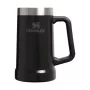 Alaus bokalas „The Big Grip Beer Stein“ 0,7 l, juodas