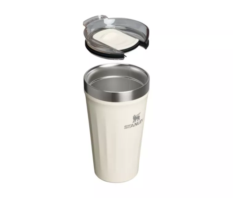 Läikiv kreemjas termoklaasist igapäevane termos 0,47 l