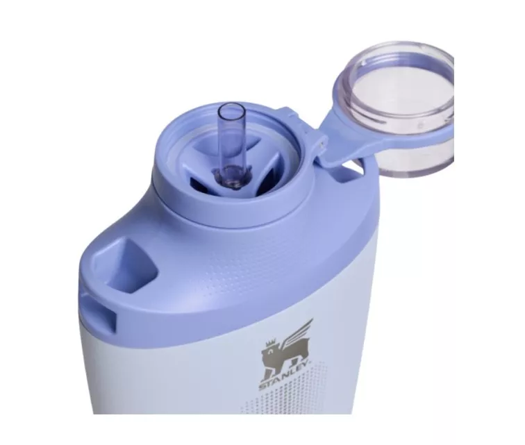 Thermos bottle with shoulder strap The Stanley Cross Bottle 0.68L light blue