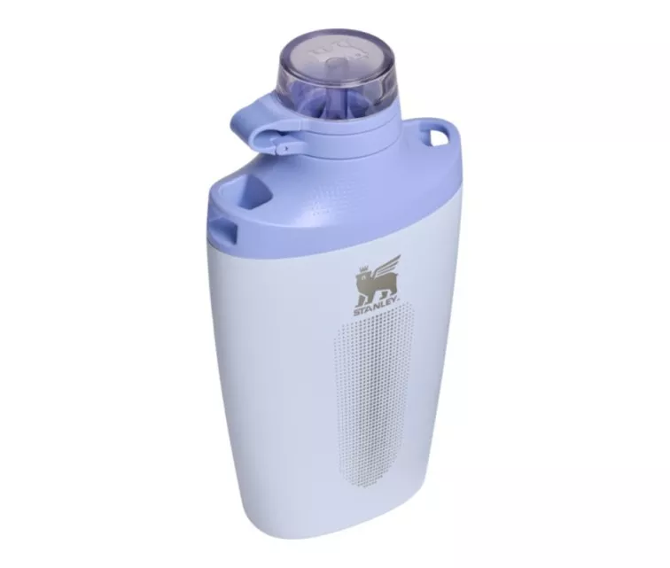 Thermos bottle with shoulder strap The Stanley Cross Bottle 0.68L light blue
