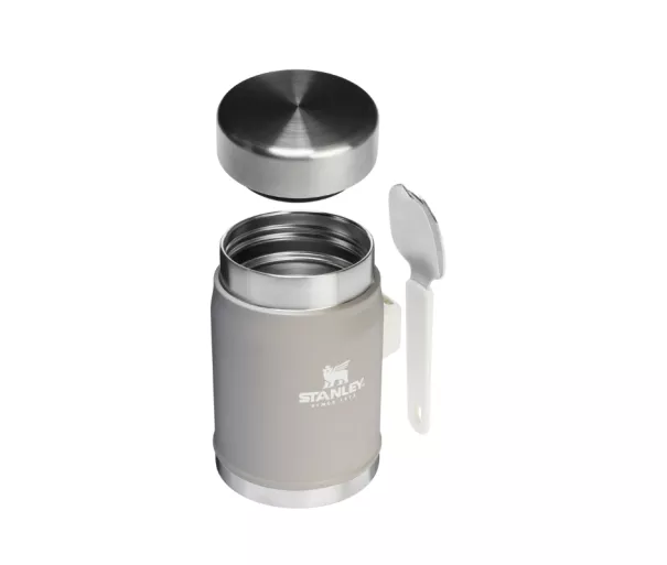 Termoss ēdienu The Legendary Food Jar + Spork 0,4L gaiši pelēks 2.0