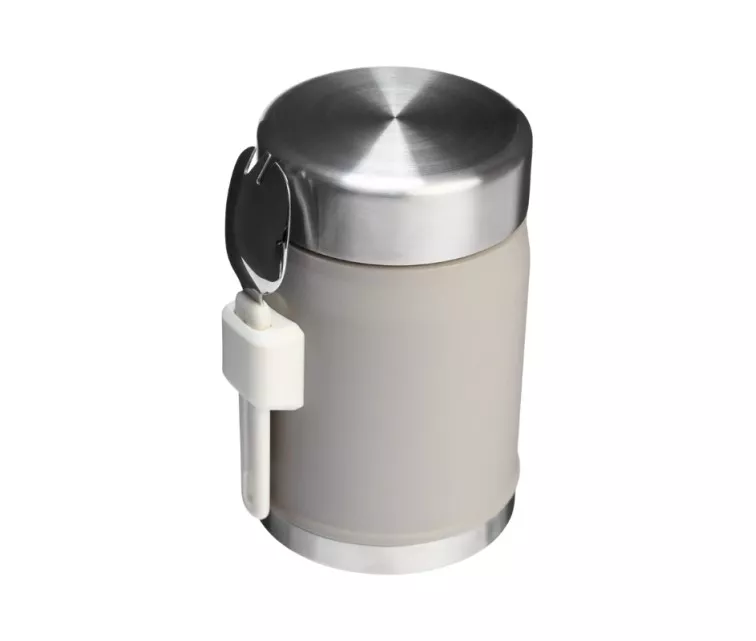 Термос «Легендарная банка для еды + вилка» 0,4 л светло-серый 2,0