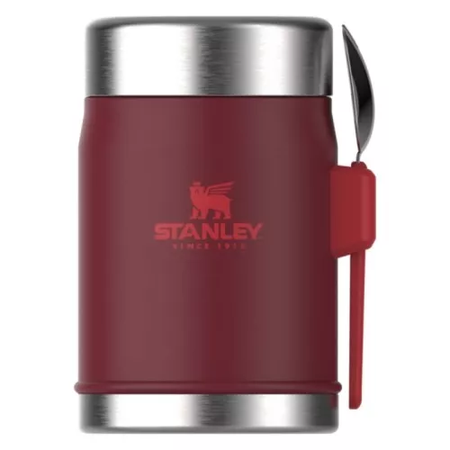 Thermos food The Legendary Food Jar + Spork 0.4L dark red