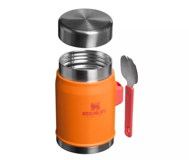 Термос для еды The Legendary Food Jar + Spork 0,4 л оранжевый