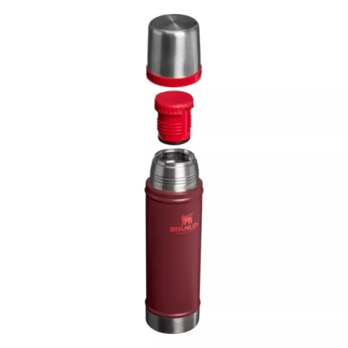 Термос Легендарная классическая бутылка 0,6 л тёмно-красный