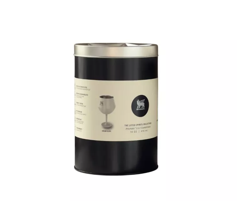 The Lifted Spirits 2-in-1 Cocktail Glass 0.42L in glossy cream color