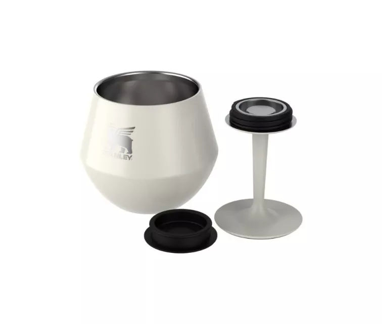 The Lifted Spirits 2-in-1 Cocktail Glass 0.42L in glossy cream color