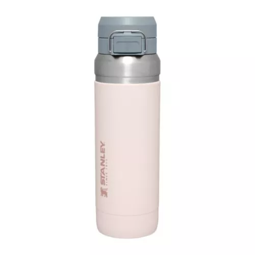 Greitai apverčiamas vandens butelis Go 1,06L šviesiai rožinis