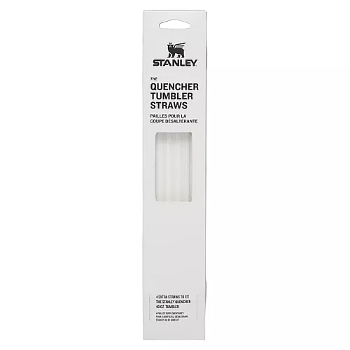 Set of straws 4 pcs. for thermal mugs The Quencher Travel Tumbler transparent