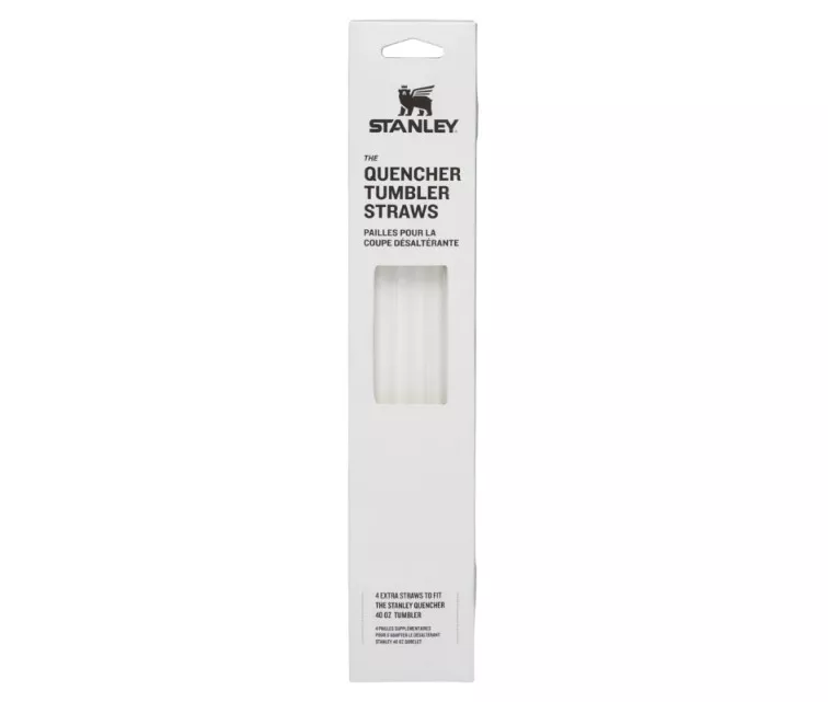 Set of straws 4 pcs. for thermal mugs The Quencher Travel Tumbler transparent