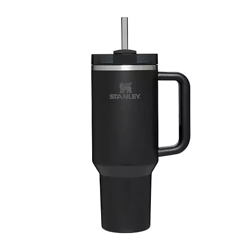 Thermo mug with straw The Quencher H2.O FlowState Tumbler 1.18L black