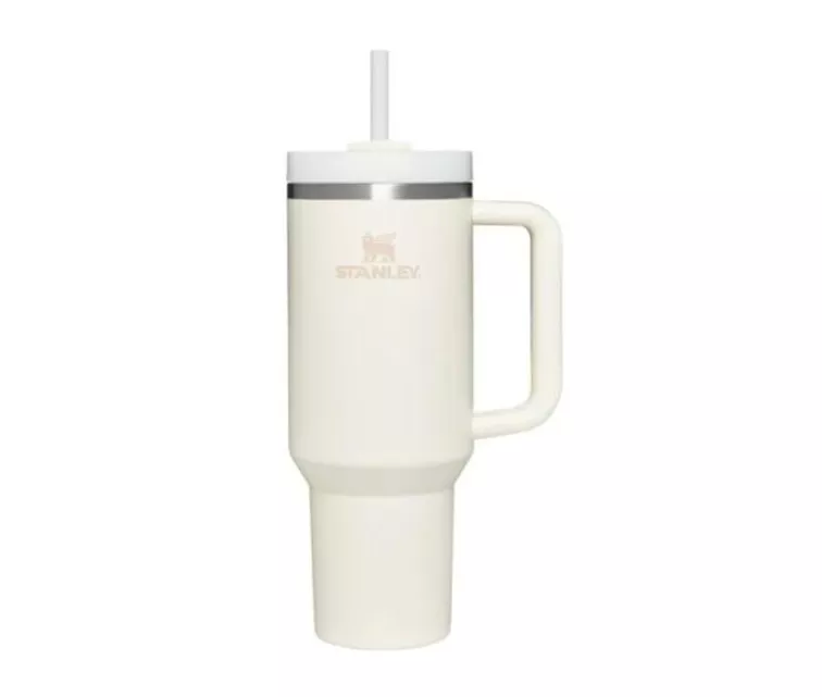 Termokrūze ar salmiņu The Quencher H2.O FlowState Tumbler 1.18L krēmkrāsā