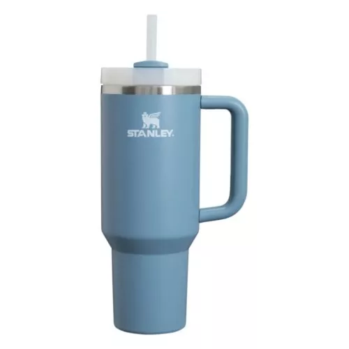 Thermos mug with straw The Quencher H2.O FlowState Tumbler 1.18L blue-violet