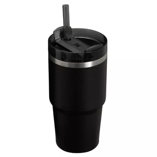 Thermo mug with straw The Quencher H2.O FlowState Tumbler 0.6L black 2.0