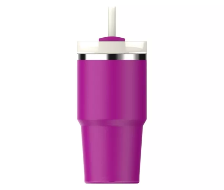 Термокружка с трубочкой The Quencher H2.O FlowState Tumbler 0.6 л фиолетовая