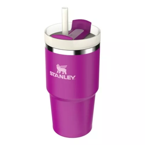 Thermo mug with straw The Quencher H2.O FlowState Tumbler 0.6L purple