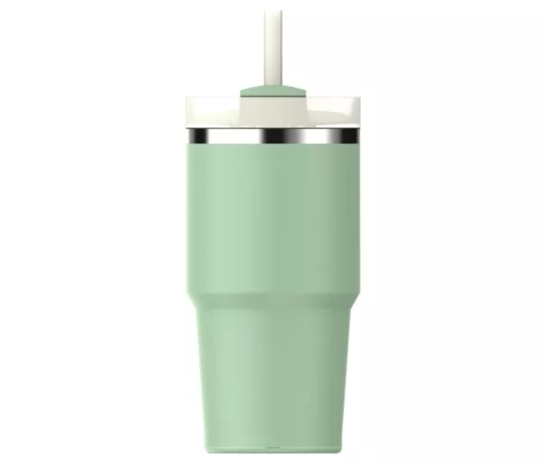 Термокружка с трубочкой The Quencher H2.O FlowState Tumbler 0.59L фисташкового цвета