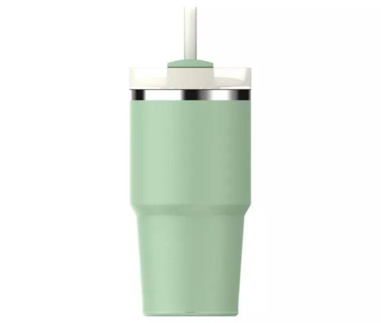 Термокружка с трубочкой The Quencher H2.O FlowState Tumbler 0,6 л фисташкового цвета