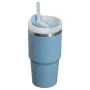 Thermos mug with straw The Quencher H2.O FlowState Tumbler 0.6L blue-violet