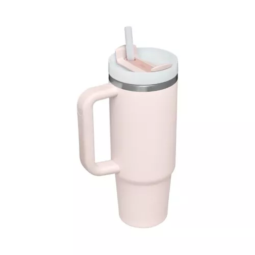 Termokrūze ar salmiņu The Quencher H2.O FlowState Tumbler 0.89L gaiši rozā 2.0